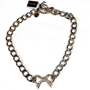 Juicy Couture Pave Bow Started Necklace
